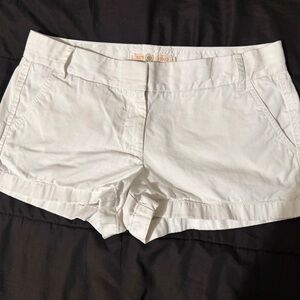 J. Crew Women's White Chino Short Size 12 Perfect condition